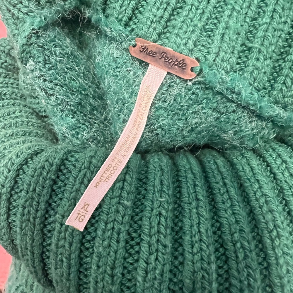 Free People Oversized Green Sweater XL